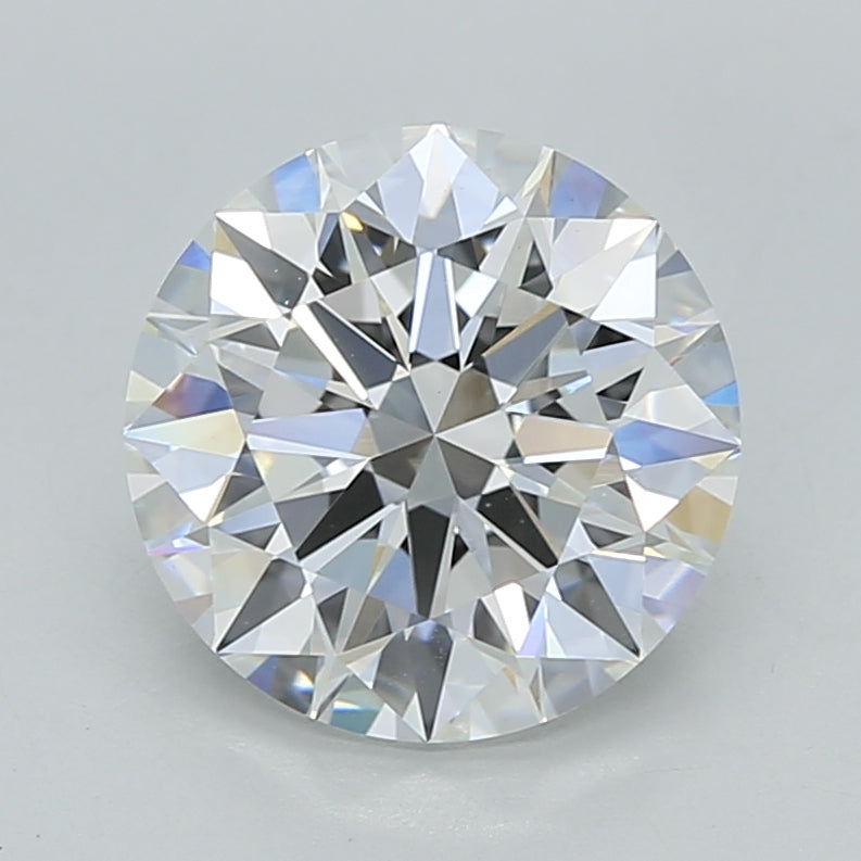 2.52 Carat Round Shaped, Ideal Cut, E Color, VVS2 Clarity, IGI Certified Lab Grown Diamond