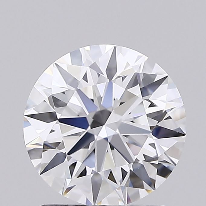 1.58 Carat Round Shaped, Ideal Cut, D Color, VVS2 Clarity, IGI Certified Lab Grown Diamond