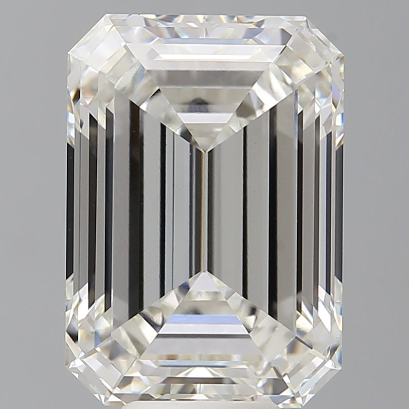 9.10 Carat Emerald Shaped, Ideal Cut, G Color, VVS2 Clarity, IGI Certified Lab Grown Diamond