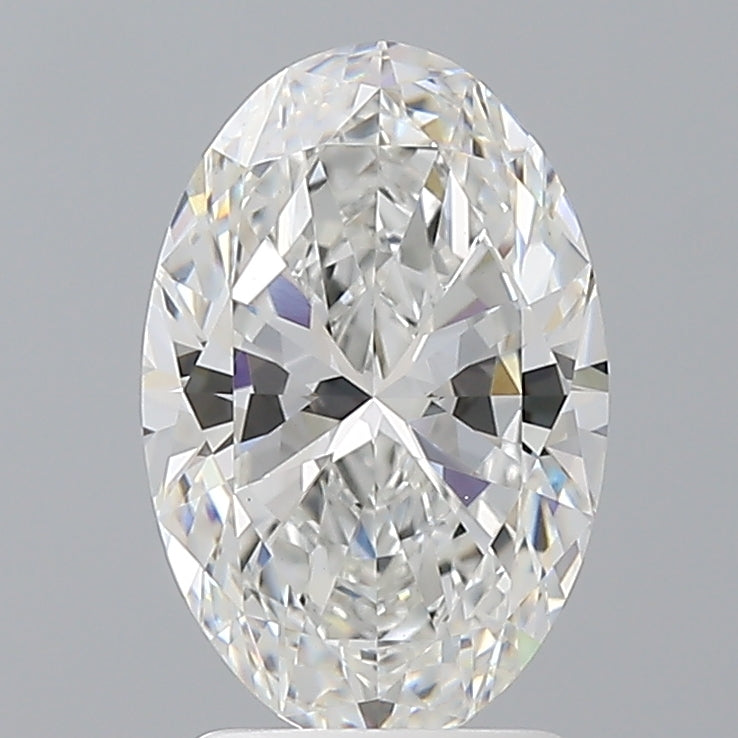 2.10 Carat Oval Shaped, Ideal Cut, E Color, VVS2 Clarity, IGI Certified Lab Grown Diamond