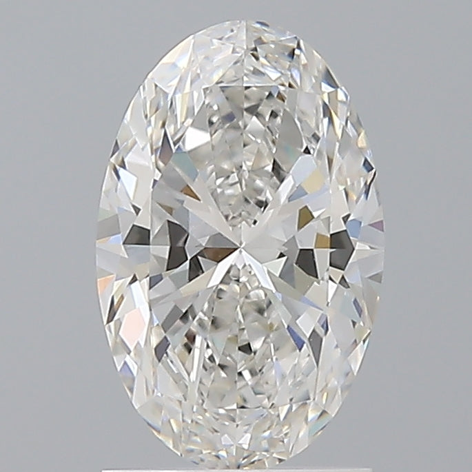 1.57 Carat Oval Shaped, Ideal Cut, F Color, VVS2 Clarity, IGI Certified Lab Grown Diamond