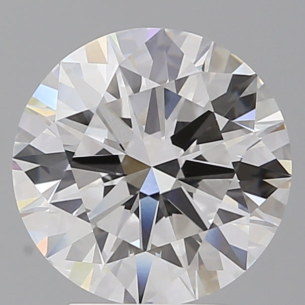 3.56 Carat Round Shaped, Ideal Cut, E Color, VVS2 Clarity, IGI Certified Lab Grown Diamond