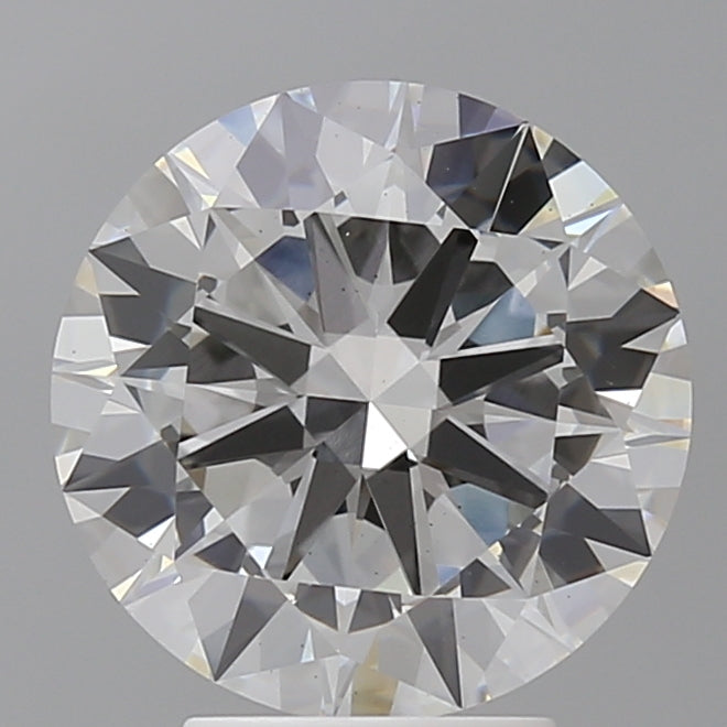 3.95 Carat Round Shaped, Excellent Cut, F Color, VS2 Clarity, IGI Certified Lab Grown Diamond