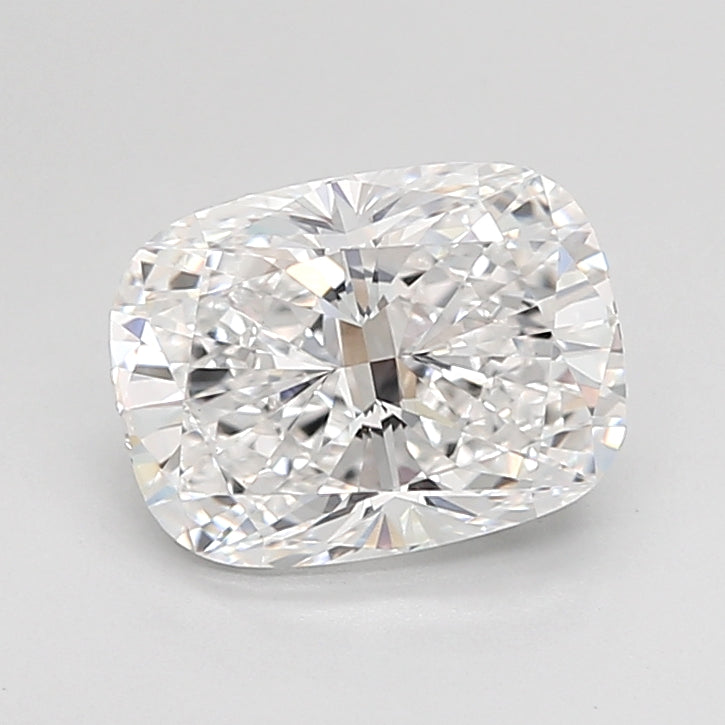 2.03 Carat Cushion Shaped, Ideal Cut, D Color, VVS2 Clarity, IGI Certified Lab Grown Diamond