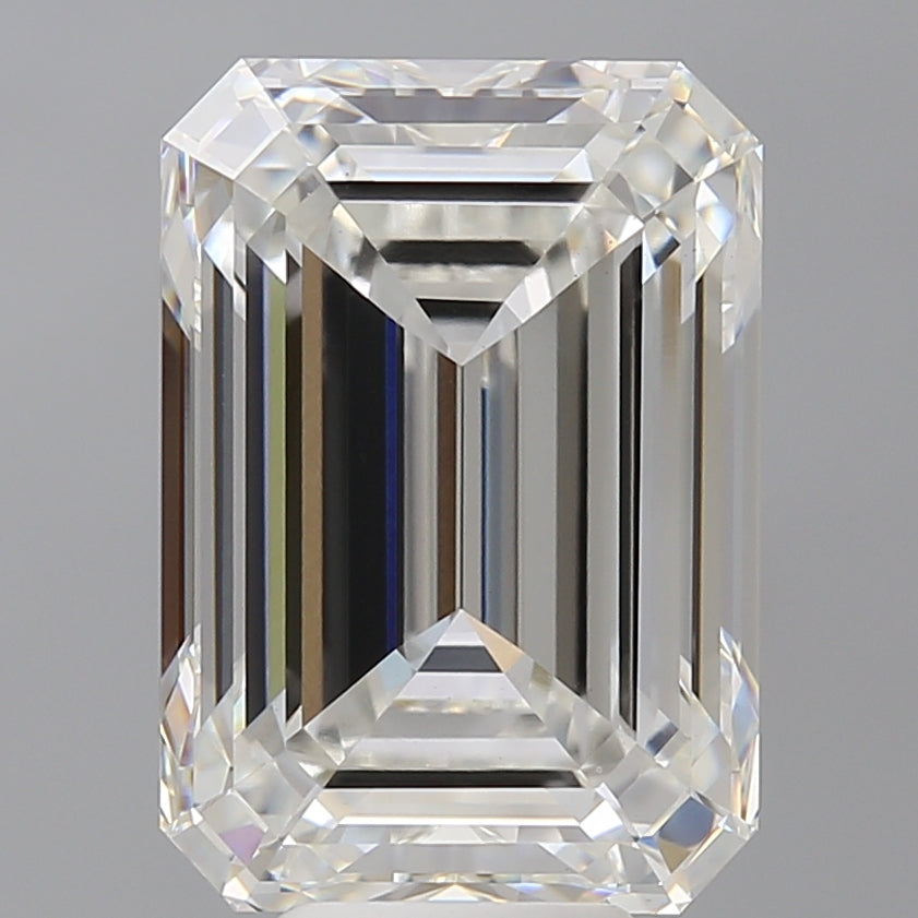8.91 Carat Emerald Shaped, Ideal Cut, F Color, VS1 Clarity, IGI Certified Lab Grown Diamond