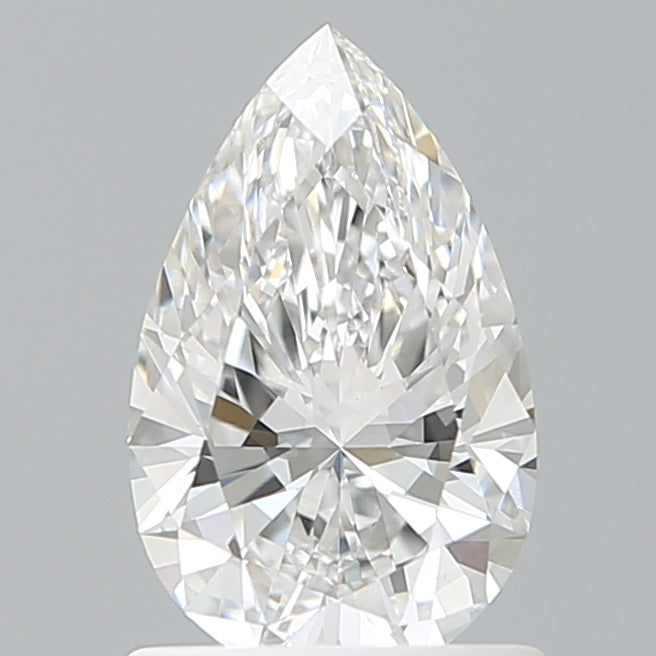 1.08 Carat Pear Shaped, Ideal Cut, D Color, VS1 Clarity, IGI Certified Lab Grown Diamond