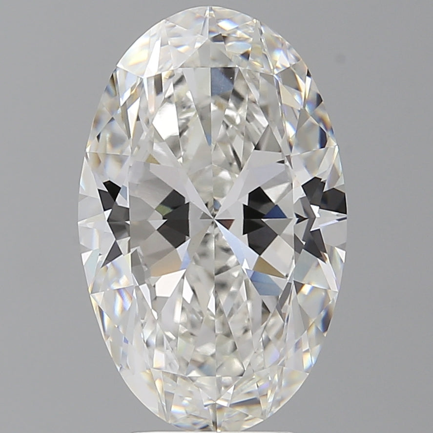 5.51 Carat Oval Shaped, Ideal Cut, E Color, VVS2 Clarity, IGI Certified Lab Grown Diamond