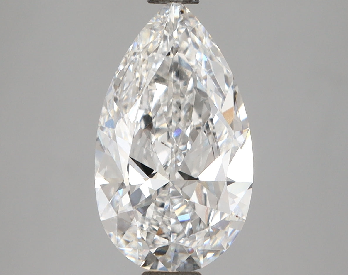 2.42 Carat Pear Shaped, Excellent Cut, E Color, VVS1 Clarity, IGI Certified Lab Grown Diamond