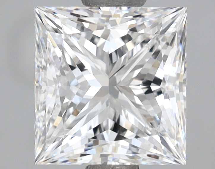 2.05 Carat Princess Shaped, Ideal Cut, E Color, IF Clarity, IGI Certified Lab Grown Diamond