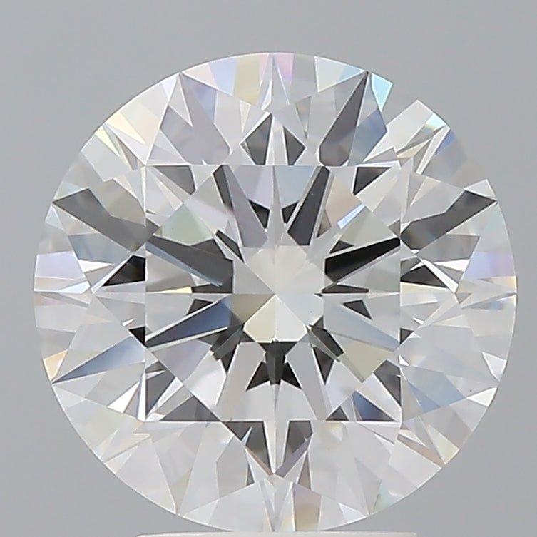 4.10 Carat Round Shaped, Ideal Cut, E Color, VVS2 Clarity, IGI Certified Lab Grown Diamond