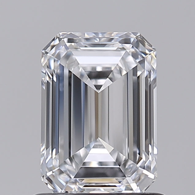 1.01 Carat Emerald Shaped, Ideal Cut, D Color, VVS1 Clarity, IGI Certified Lab Grown Diamond