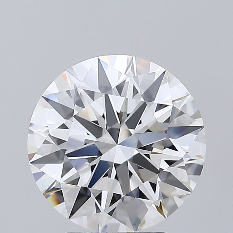 3.28 Carat Round Shaped, Ideal Cut, F Color, VVS2 Clarity, IGI Certified Lab Grown Diamond