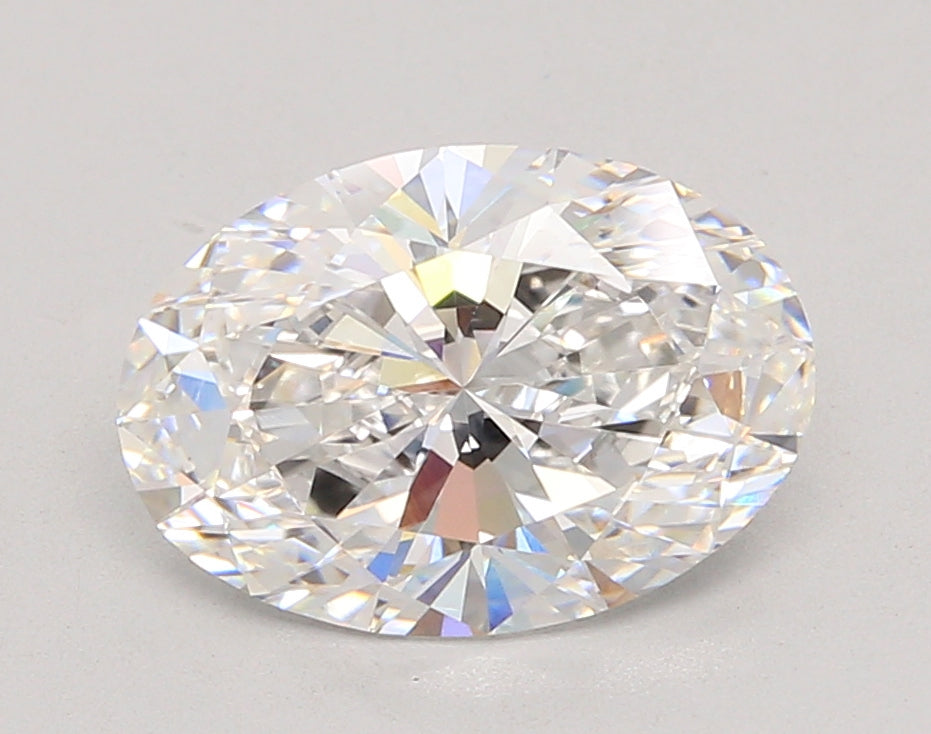 3.05 Carat Oval Shaped, Ideal Cut, D Color, VVS1 Clarity, IGI Certified Lab Grown Diamond