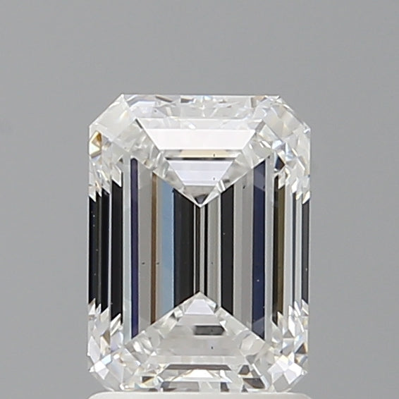 1.53 Carat Emerald Shaped, Ideal Cut, D Color, VS2 Clarity, IGI Certified Lab Grown Diamond