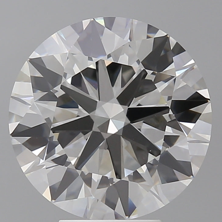 6.06 Carat Round Shaped, Ideal Cut, F Color, VVS2 Clarity, IGI Certified Lab Grown Diamond