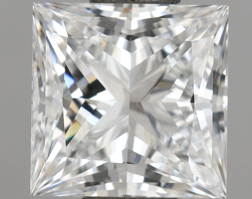 1.01 Carat Princess Shaped, Ideal Cut, D Color, VVS1 Clarity, IGI Certified Lab Grown Diamond