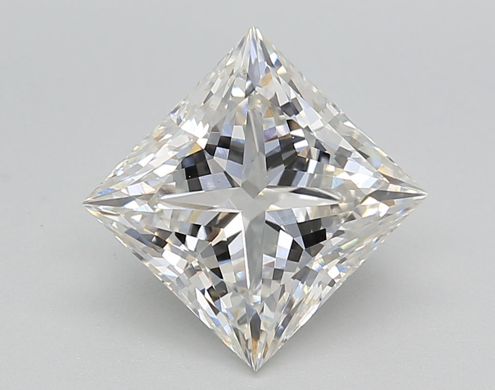 2.77 Carat Princess Shaped, Ideal Cut, G Color, VS1 Clarity, IGI Certified Lab Grown Diamond