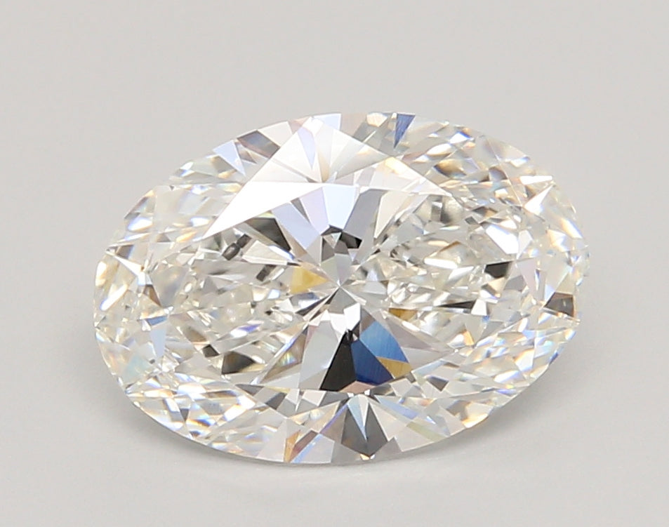 3.06 Carat Oval Shaped, Ideal Cut, E Color, VVS2 Clarity, IGI Certified Lab Grown Diamond
