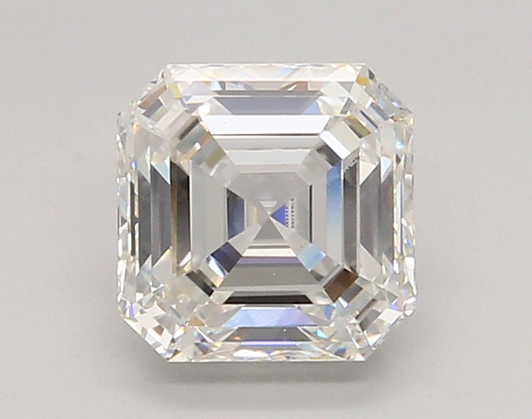 2.02 Carat Asscher Shaped, Ideal Cut, F Color, VS1 Clarity, IGI Certified Lab Grown Diamond