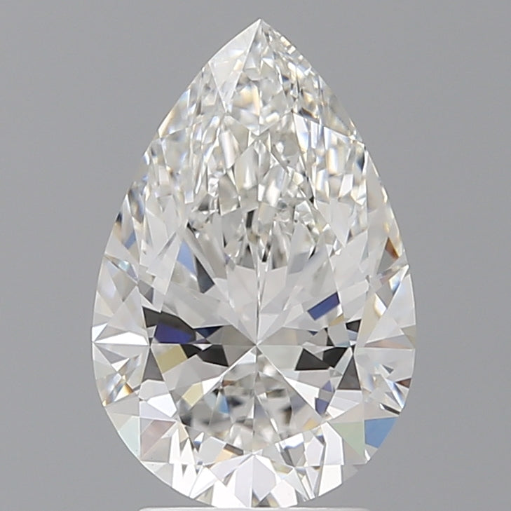 2.97 Carat Pear Shaped, Ideal Cut, F Color, VS1 Clarity, IGI Certified Lab Grown Diamond