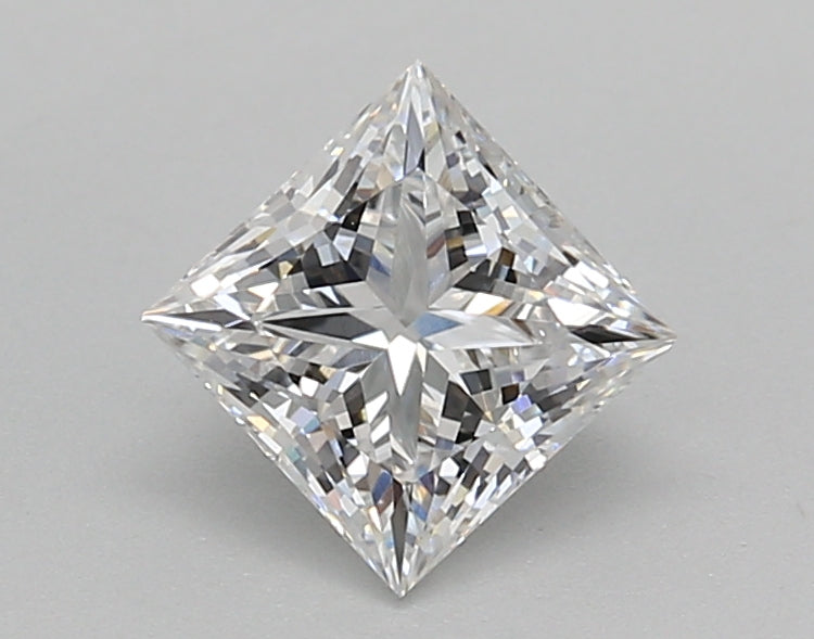 1.01 Carat Princess Shaped, Excellent Cut, D Color, VVS2 Clarity, IGI Certified Lab Grown Diamond