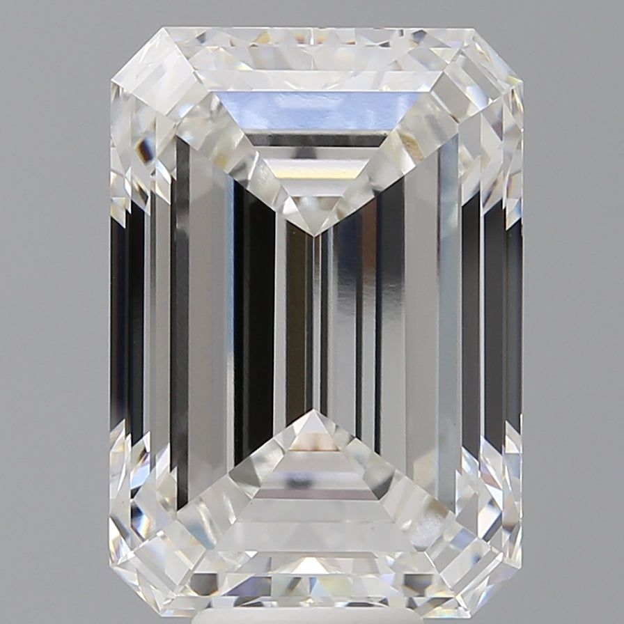 10.60 Carat Emerald Shaped, Ideal Cut, F Color, VVS2 Clarity, IGI Certified Lab Grown Diamond