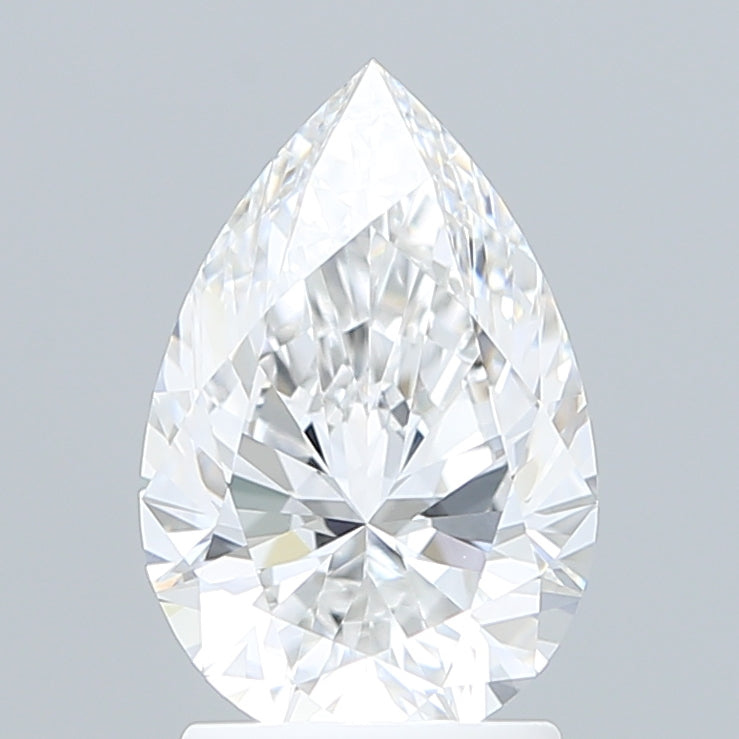 2.04 Carat Pear Shaped, Ideal Cut, D Color, VVS2 Clarity, IGI Certified Lab Grown Diamond