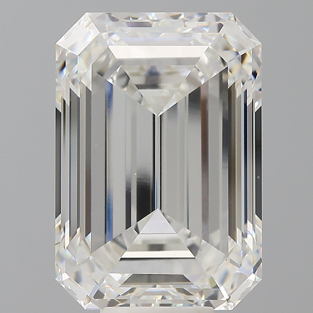 11.55 Carat Emerald Shaped, Ideal Cut, F Color, VS1 Clarity, IGI Certified Lab Grown Diamond