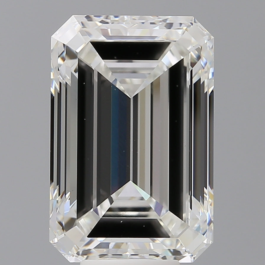 9.54 Carat Emerald Shaped, Ideal Cut, F Color, VS1 Clarity, IGI Certified Lab Grown Diamond