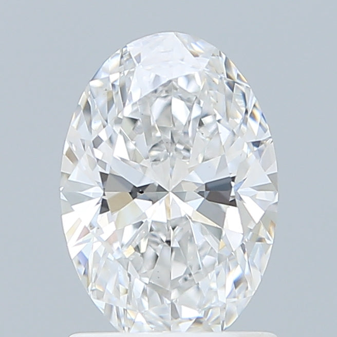 1.29 Carat Oval Shaped, Ideal Cut, D Color, VVS2 Clarity, IGI Certified Lab Grown Diamond