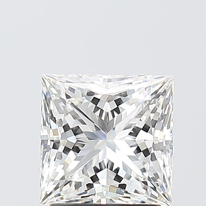 2.09 Carat Princess Shaped, Ideal Cut, G Color, VVS2 Clarity, IGI Certified Lab Grown Diamond
