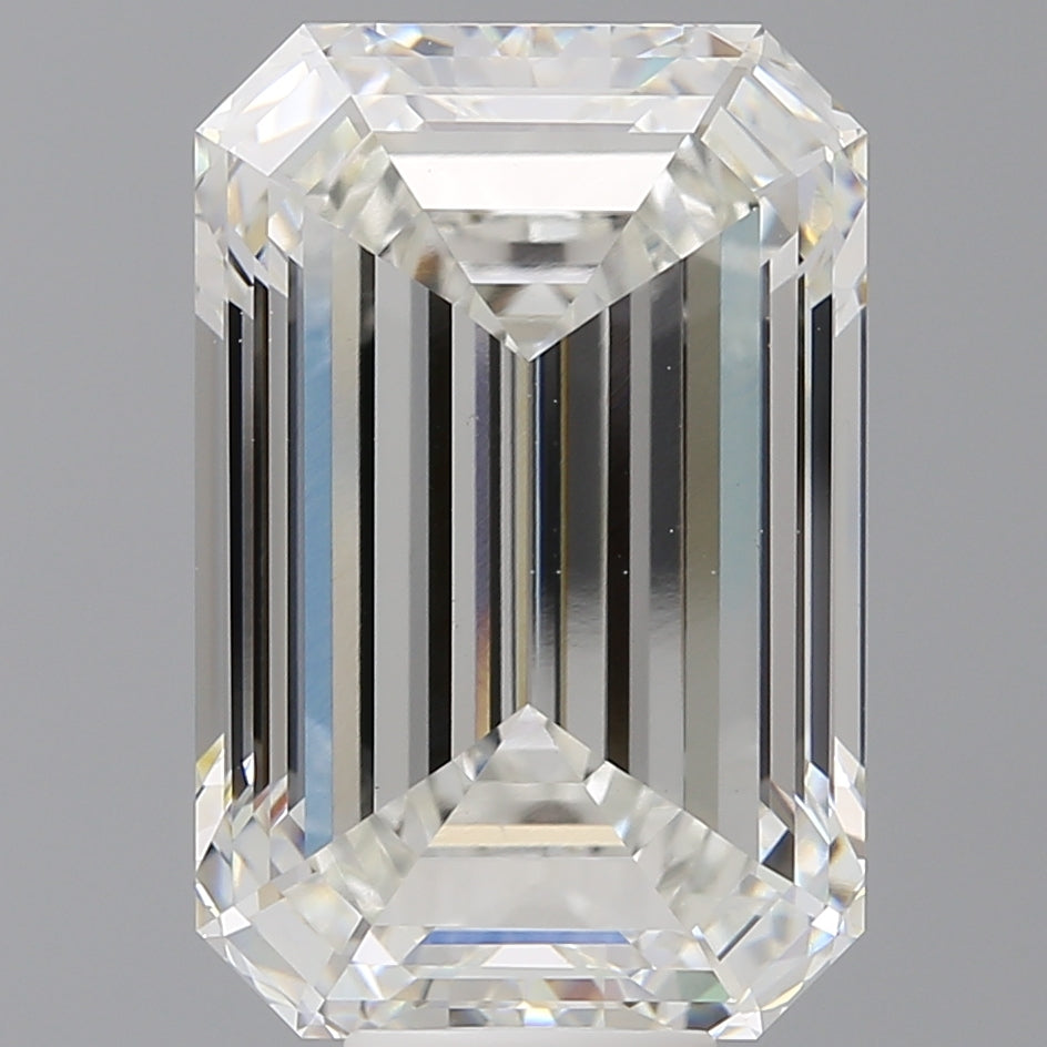 12.07 Carat Emerald Shaped, Ideal Cut, F Color, VS1 Clarity, IGI Certified Lab Grown Diamond