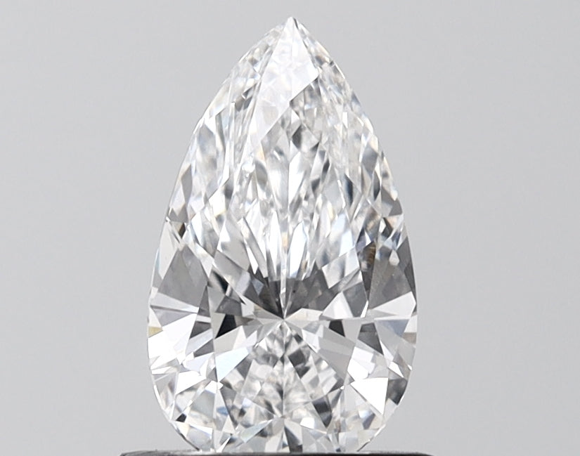 1.11 Carat Pear Shaped, Ideal Cut, E Color, VS1 Clarity, IGI Certified Lab Grown Diamond