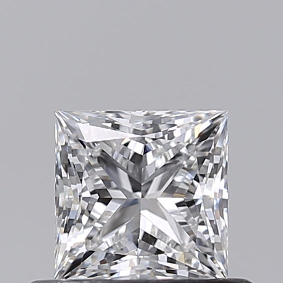 0.52 Carat Princess Shaped, Ideal Cut, D Color, VVS2 Clarity, IGI Certified Lab Grown Diamond