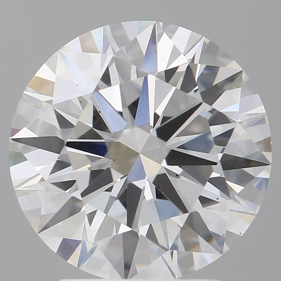 3.10 Carat Round Shaped, Ideal Cut, E Color, VS2 Clarity, IGI Certified Lab Grown Diamond