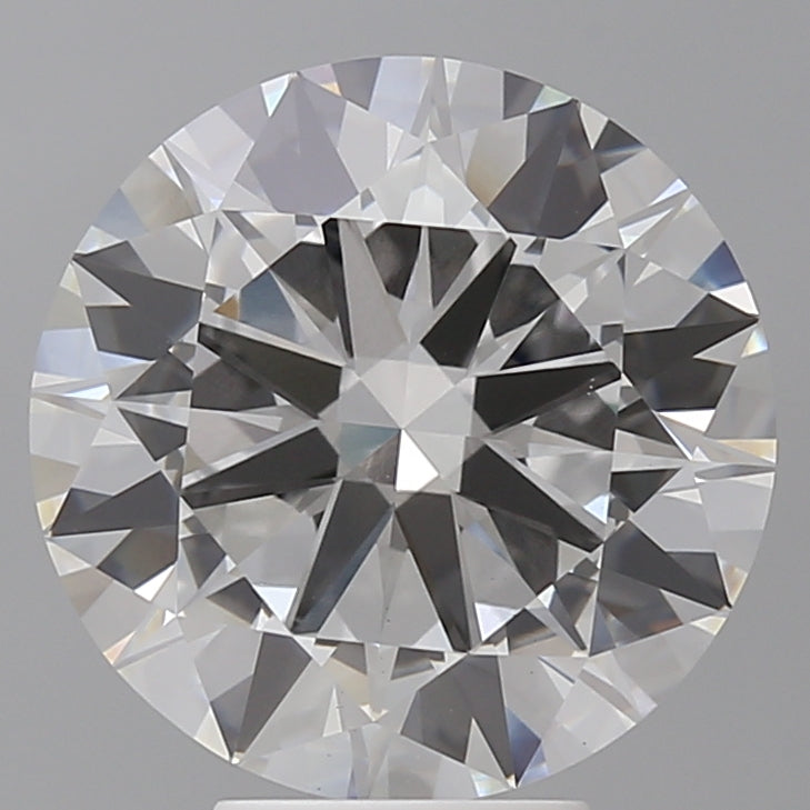 6.04 Carat Round Shaped, Excellent Cut, F Color, VVS2 Clarity, IGI Certified Lab Grown Diamond