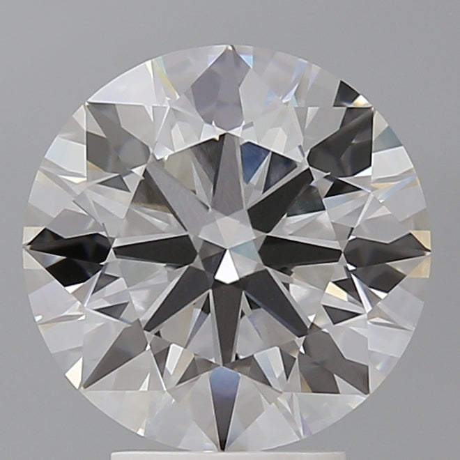 4.09 Carat Round Shaped, Ideal Cut, E Color, VVS2 Clarity, IGI Certified Lab Grown Diamond