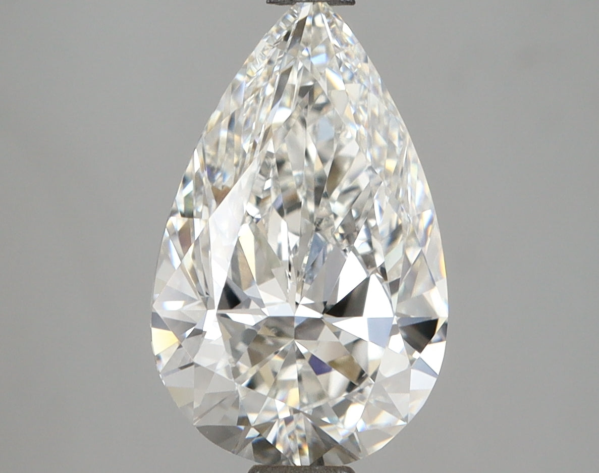 3.01 Carat Pear Shaped, Ideal Cut, E Color, VVS2 Clarity, IGI Certified Lab Grown Diamond