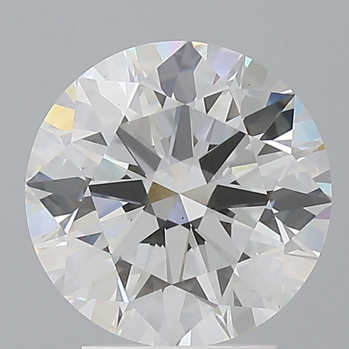 3.09 Carat Round Shaped, Ideal Cut, F Color, VS1 Clarity, IGI Certified Lab Grown Diamond