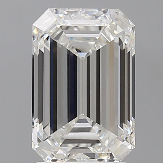 2.54 Carat Emerald Shaped, Ideal Cut, F Color, VVS2 Clarity, IGI Certified Lab Grown Diamond
