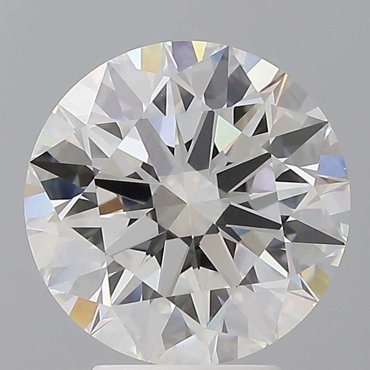 4.09 Carat Round Shaped, Ideal Cut, E Color, VVS2 Clarity, IGI Certified Lab Grown Diamond
