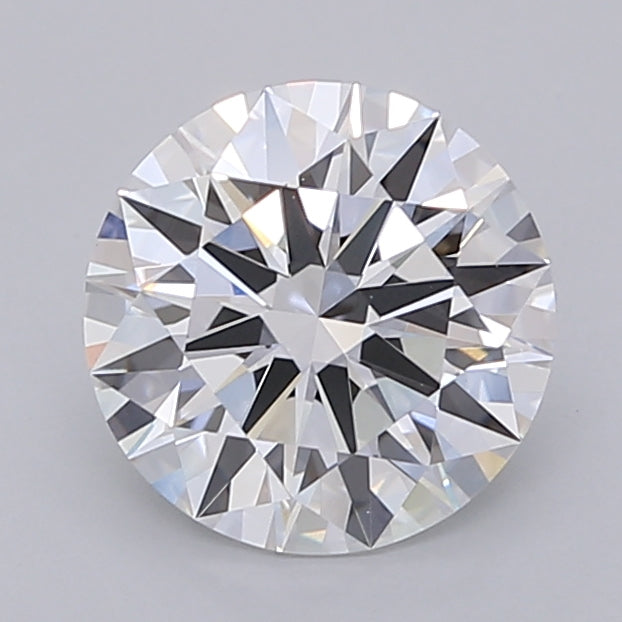 2.05 Carat Round Shaped, Ideal Cut, D Color, VVS2 Clarity, IGI Certified Lab Grown Diamond
