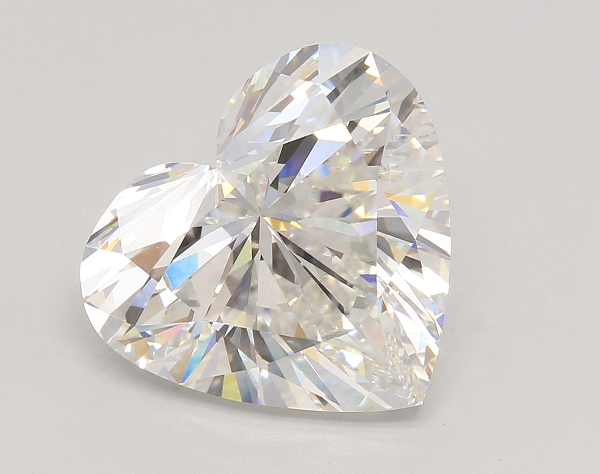 7.10 Carat Heart Shaped, Ideal Cut, F Color, VVS2 Clarity, IGI Certified Lab Grown Diamond