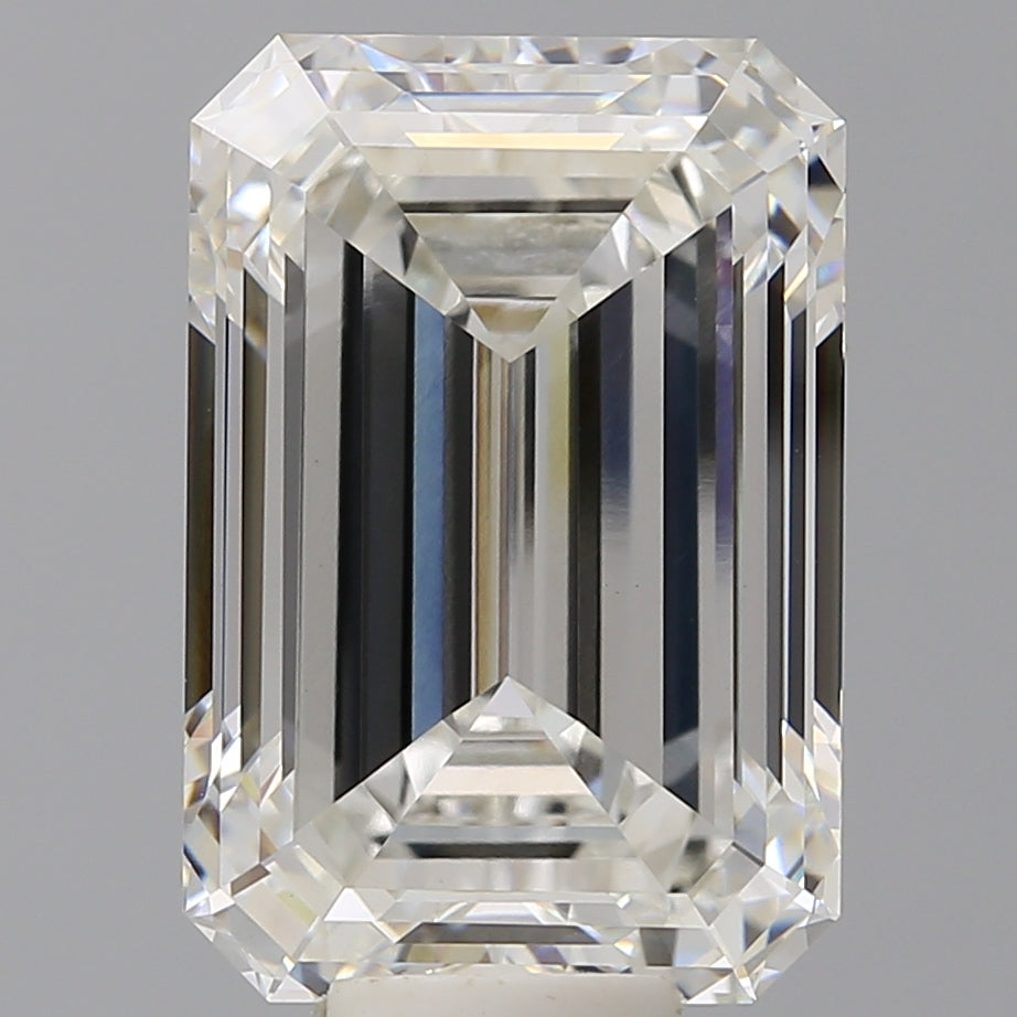 11.57 Carat Emerald Shaped, Ideal Cut, F Color, VVS2 Clarity, IGI Certified Lab Grown Diamond