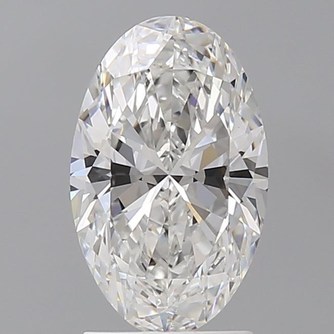 2.10 Carat Oval Shaped, Ideal Cut, E Color, VVS2 Clarity, IGI Certified Lab Grown Diamond