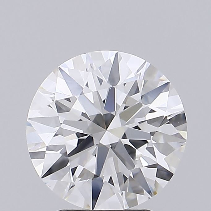 2.01 Carat Round Shaped, Excellent Cut, F Color, VVS2 Clarity, IGI Certified Lab Grown Diamond