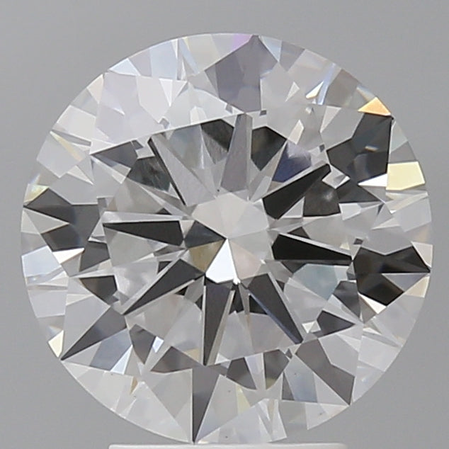4.04 Carat Round Shaped, Excellent Cut, E Color, VVS2 Clarity, IGI Certified Lab Grown Diamond