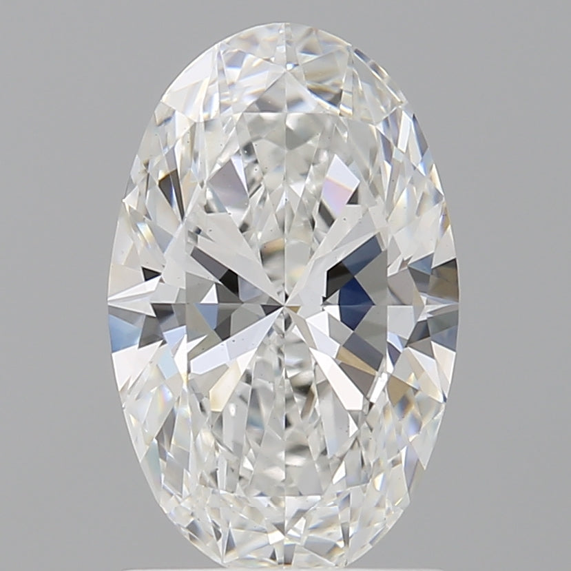 1.55 Carat Oval Shaped, Ideal Cut, E Color, VS1 Clarity, IGI Certified Lab Grown Diamond