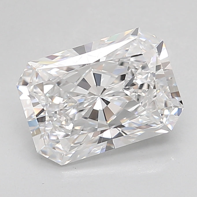 2.08 Carat Radiant Shaped, Ideal Cut, D Color, IF Clarity, IGI Certified Lab Grown Diamond