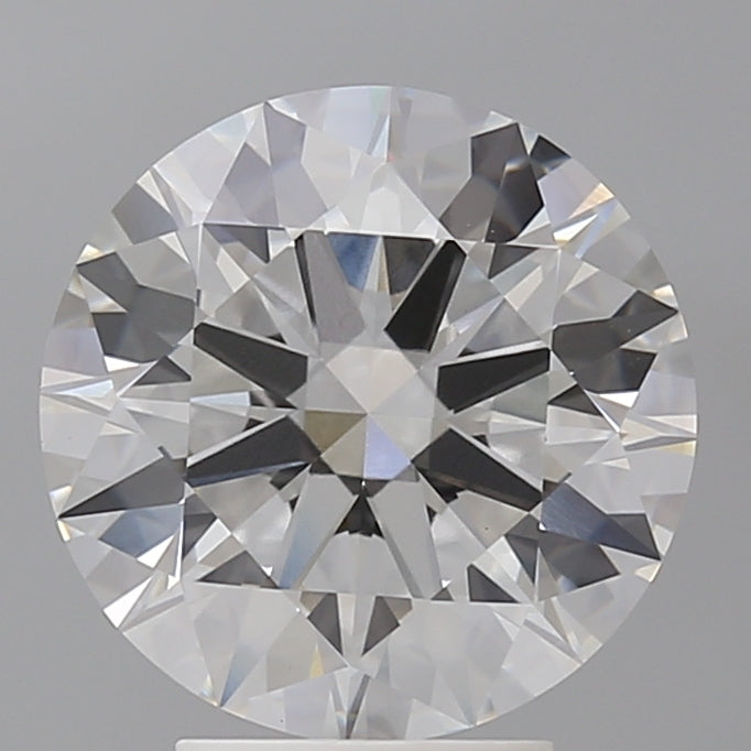 4.03 Carat Round Shaped, Ideal Cut, F Color, VVS2 Clarity, IGI Certified Lab Grown Diamond